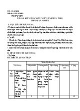 Giáo án Ngữ văn Lớp 9 - Tiết 149 Kiểm tra môn Ngữ văn (Phần thơ) - Năm học 2018-2019